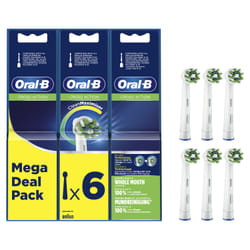 Oral-B CrossAction 80339534 tête de brosses 6 pièce(s) Blanc