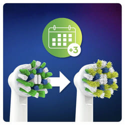 Oral-B CrossAction 80339536 tête de brosses 9 pièce(s) Blanc