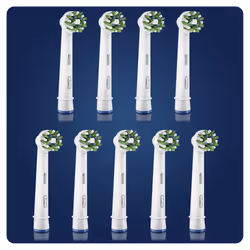 Oral-B CrossAction 80339536 tête de brosses 9 pièce(s) Blanc