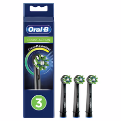 Oral-B CrossAction 80339540, 3 pièce(s), Noir, CleanMaximiser, Hongrie, Oral-B, 16,35 g