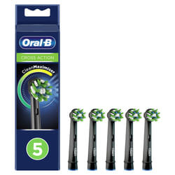 Oral-B CrossAction 80339542 tête de brosses 5 pièce(s) Noir