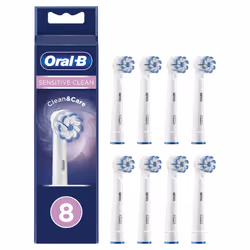 Oral-B Sensitive Clean 80339548 tête de brosses 8 pièce(s) Blanc