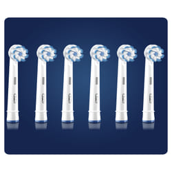 Oral-B Sensitive Clean 80339551 tête de brosses 6 pièce(s) Blanc