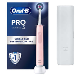 Oral-B Pro 3 3500 Adulte Brosse à dents rotative oscillante Rose, Blanc