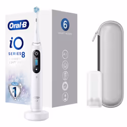 Oral-B iO 80349441, Adulte, Brosse à dents vibrante, Soin quotidien, Soins des gencives, Pouls, Sensible, Blanchiment, Blanc, ...