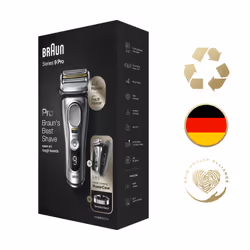 Braun Series 9 Pro 81744531 rasoir pour homme Rasoir à grille Tondeuse Argent - Vue supplémentaire 8
