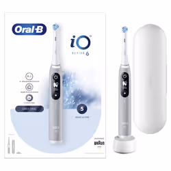 Oral-B iO 80351524 brosse à dents électrique Adulte Brosse à dents vibrante Gris - Vue supplémentaire 4