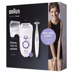 Braun Silk-épil 5 825 Power 28 pince(s) Blanc, Violet - Vue supplémentaire 7