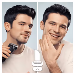 Braun Series 8 8450cc Rasoir rotatif Tondeuse Noir