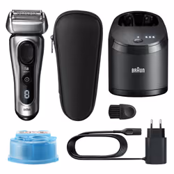 Braun Series 8 8457cc Wet&Dry Rasoir à grille Tondeuse Noir, Gris