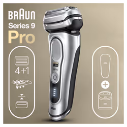Braun Series 9 9467cc Wet & Dry Rasoir à grille Tondeuse Noir, Gris