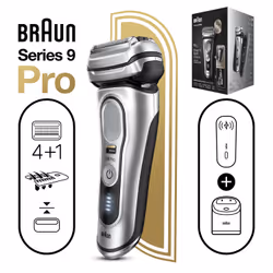 Braun Series 9 Pro 81747654 rasoir pour homme Rasoir à grille Tondeuse Argent