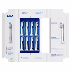 Oral-B Pulsonic Clean 81748491, 8 pièce(s), Blanc, 3 mois, Allemagne, Oral-B, Pulsonic Sonic