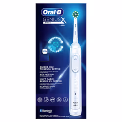 Oral-B Genius X 80354126, Adulte, Brosse à dents oscillante, Soin quotidien, Soins des gencives, Sensible, Blanchiment, Blanc ...