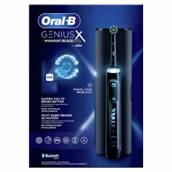 Oral-B Genius X 80354128, Adulte, Brosse à dents oscillante, Soin quotidien, Soins des gencives, Sensible, Blanchiment, Noir, ...