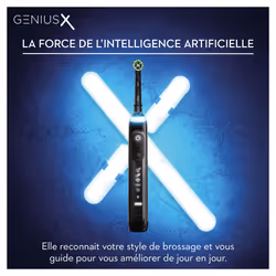 Oral-B Genius X 80354128 brosse à dents électrique Adulte Brosse à dents oscillante Noir, Bleu