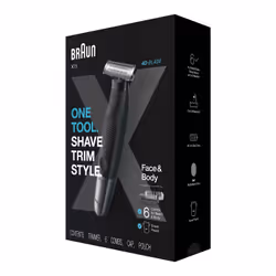 Braun Series X XT5200 Rasoir à grille Tondeuse Noir, Métallique