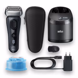 Braun Series 8 8463cc, Rasoir à grille, Gris, Chargement, Batterie, Lithium-Ion (Li-Ion), 60 min