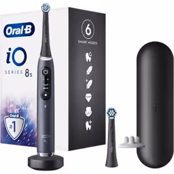 Oral-B iO 8S, Adulte, Brosse à dents vibrante, Soin quotidien, Nettoyage en profondeur, Soins des gencives, Sensible, Super s ...