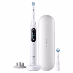 Oral-B iO 8S, Adulte, Brosse à dents vibrante, Soin quotidien, Nettoyage en profondeur, Super sensitive, Soins des gencives,  ...
