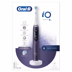 Oral-B iO 8S, Adulte, Brosse à dents vibrante, Soin quotidien, Nettoyage en profondeur, Super sensitive, Soins des gencives,  ...