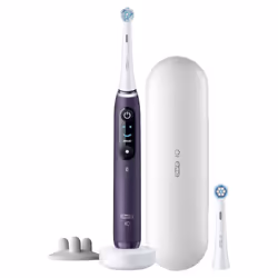 Oral-B iO 8S Adulte Brosse à dents vibrante Violet, Blanc