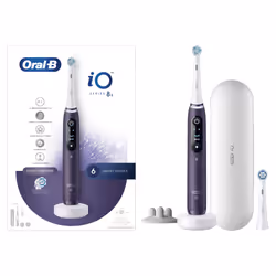 Oral-B iO 8S Adulte Brosse à dents vibrante Violet, Blanc
