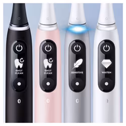 Oral-B iO 6 Adulte Brosse à dents oscillante Noir - Vue supplémentaire 4