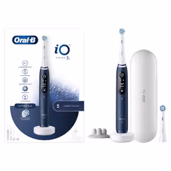 Oral-B iO 7S, Adulte, Brosse à dents oscillante, Soin quotidien, Nettoyage en profondeur, Soins des gencives, Sensible, Blanc ...