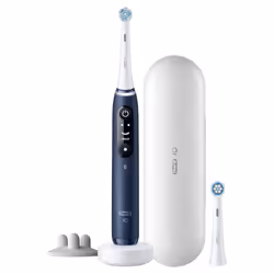 Oral-B iO 7S Adulte Brosse à dents oscillante Bleu, Blanc