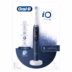 Oral-B iO 7S Adulte Brosse à dents oscillante Bleu, Blanc