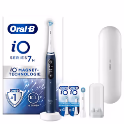 Oral-B iO Series 7N Sapphire Blue, Adulte, Brosse à dents vibrante, Soin quotidien, Nettoyage en profondeur, Soins des genciv ...