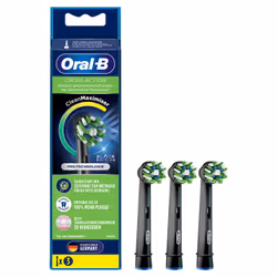 Oral-B CrossAction 13209046, 3 pièce(s), Noir, 3 mois, CleanMaximiser, Oral-B, Boîte avec crochet