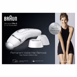 Braun Silk-expert Pro Silk expert Pro 3 PL3221 Lumière pulsée Argent, Blanc - Vue supplémentaire 4