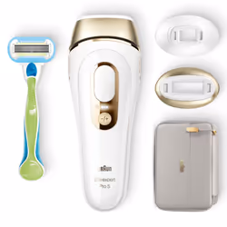 Braun Silk-expert Pro Silk expert Pro 5 PL5154 Lumière pulsée Or, Blanc - Vue supplémentaire 3