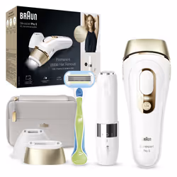 Braun Silk-expert Pro Silk expert Pro 5 PL5159, Or, Blanc, Lumière pulsée, Royaume-Uni, Secteur, 100 - 240 V, 1,39 kg