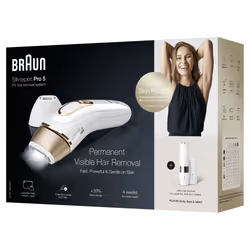 Braun Silk-expert Pro Silk expert Pro 5 PL5159 Lumière pulsée Or, Blanc