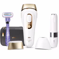 Braun Silk-expert Pro Silk·expert Pro 5 PL5149, Or, Blanc, Lumière pulsée, Royaume-Uni, NE PAS UTILISER sur :• le cuir chevel ...