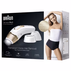 Braun Silk-expert Pro 5 PL5243 Lumière pulsée Or, Blanc - Vue supplémentaire 7