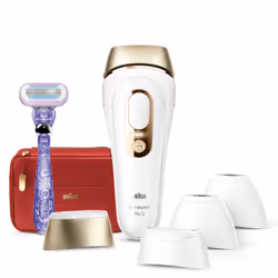 Braun Silk-expert Pro Silk·expert Pro 5 PL5387, Or, Blanc, Lumière pulsée, Royaume-Uni, NE PAS UTILISER sur :• le cuir chevel ...