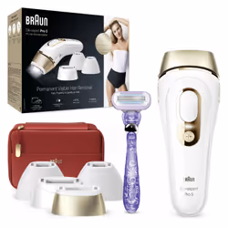 Braun Silk-expert Pro Silk·expert Pro 5 PL5387 Lumière pulsée Or, Blanc
