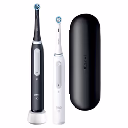 Oral-B iO Series 4 Duo Adulte Brosse à dents vibrante Noir, Blanc - Vue supplémentaire 2