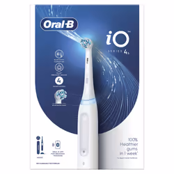 Oral-B iO 4S Adulte Brosse à dents vibrante Blanc - Vue supplémentaire 4
