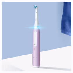 Oral-B iO 4S, Adulte, Brosse à dents vibrante, Soin quotidien, Sensible, Super sensitive, Blanchiment, Lavande, Rond, Batteri ...