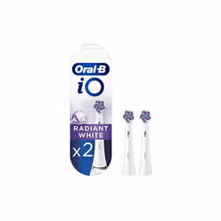 Oral-B iO Toothbrush heads Radiant White 2er N'hésitez-pas à nous demander plus d'information ! 🚚 Port très dégressif par qu ...
