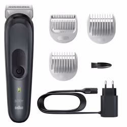 Braun BG3350, Noir, Gris, 0,5 mm, 5 mm, Universel, Batterie, 80 min