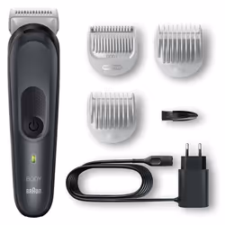 Braun BG3350 tondeuse à cheveux Noir, Gris Hybrides nickel-métal (NiMH)