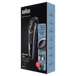 Braun BeardTrimmer 5 BT5340 AC/Batterie 39 2 cm Noir, Bleu