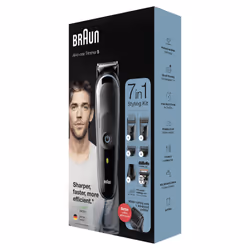 Braun All-in-one MGK5355 Batterie 2,1 cm Noir, Bleu