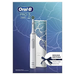 ORAL-B PRO 3 3500 BROSSE À DENTS ÉLECTRIQUE BLANCHE 1 ÉTUI DE VOYAGE